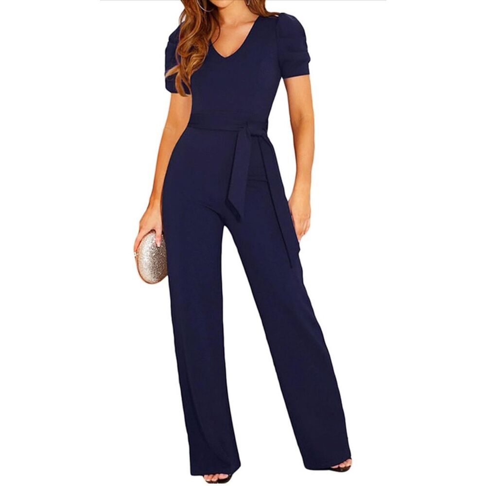 Elegant Navy Jumpsuit